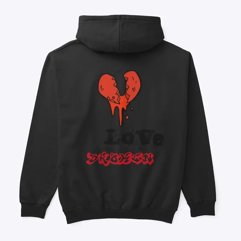 Broken designer hoodie