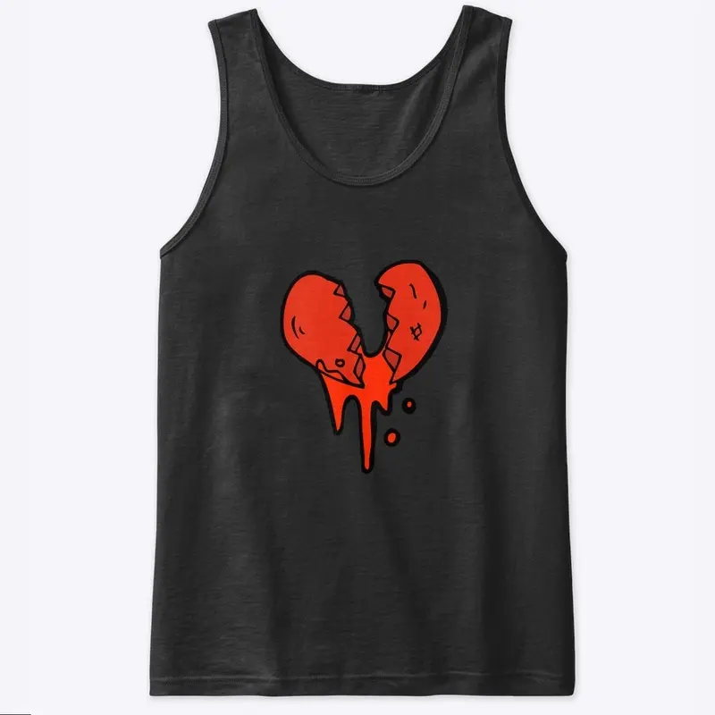 Broken heart tank top